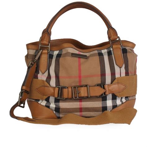 burberry leather and house check satchel|burberry leather check tote.